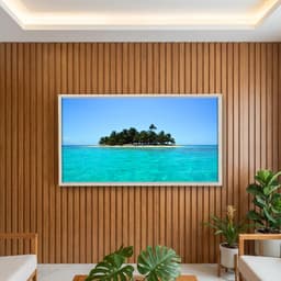 Quadro Decorativo Ilha Mar Azul - Paisagem