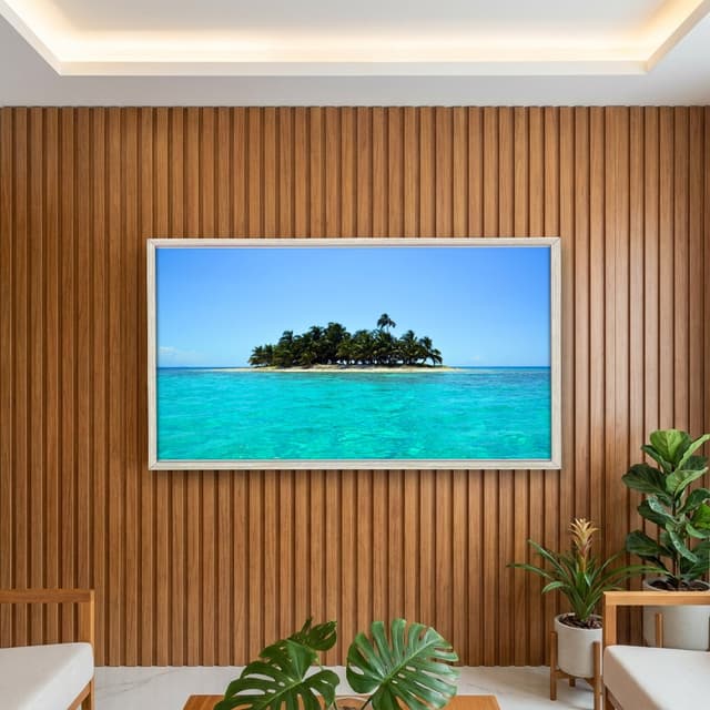 Quadro Decorativo Ilha Mar Azul - Paisagem