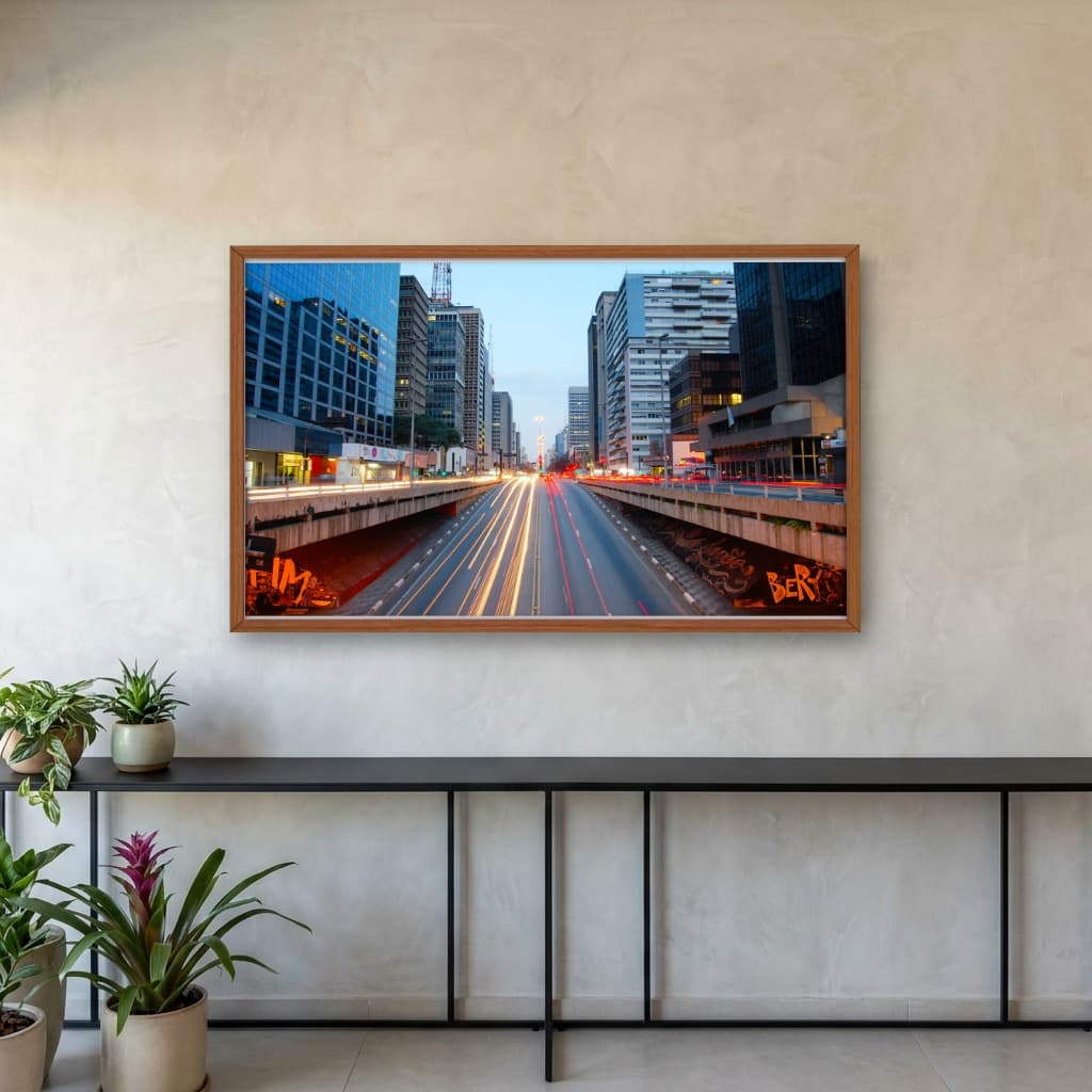 Quadro Decorativo Avenida Paulista São Paulo - Paisagem Urbana