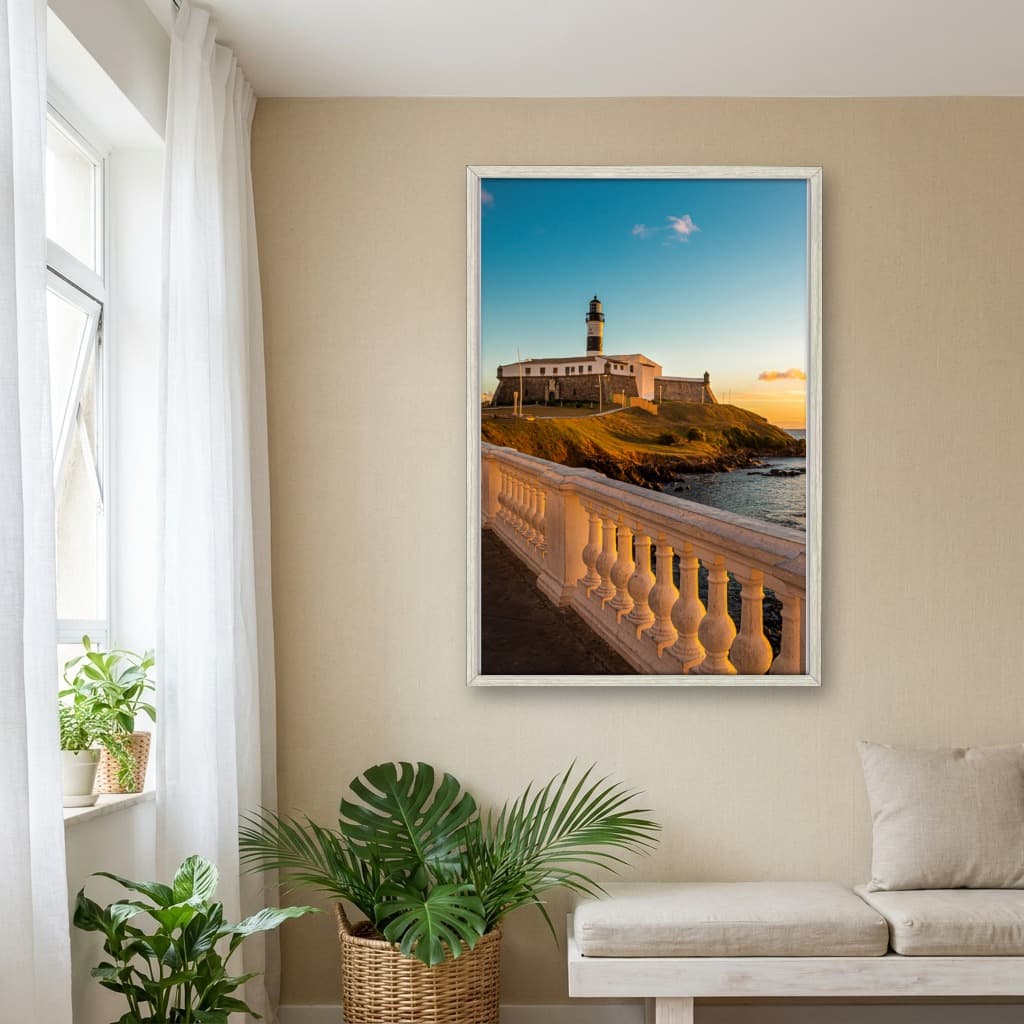 Quadro Decorativo Farol da Barra Bahia - Paisagem