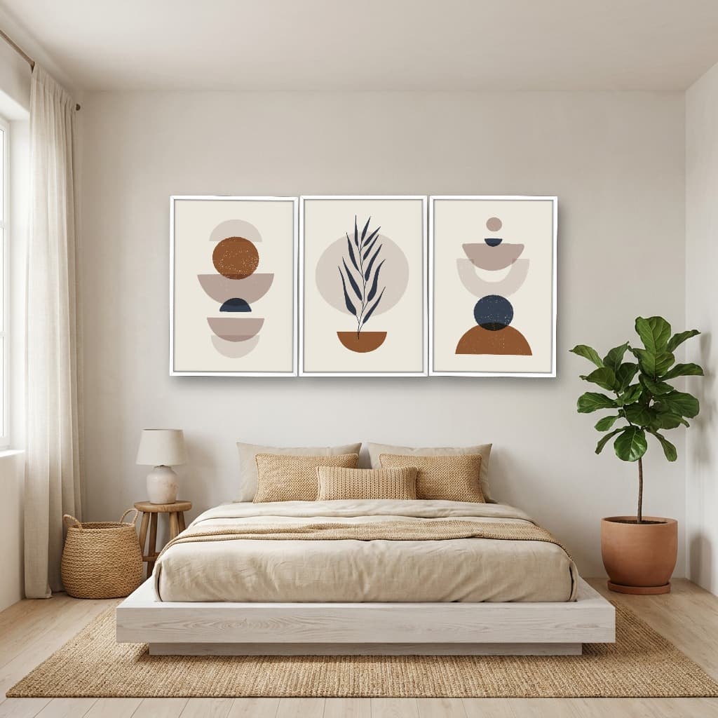 Kit 3 Quadros Decorativos Boho