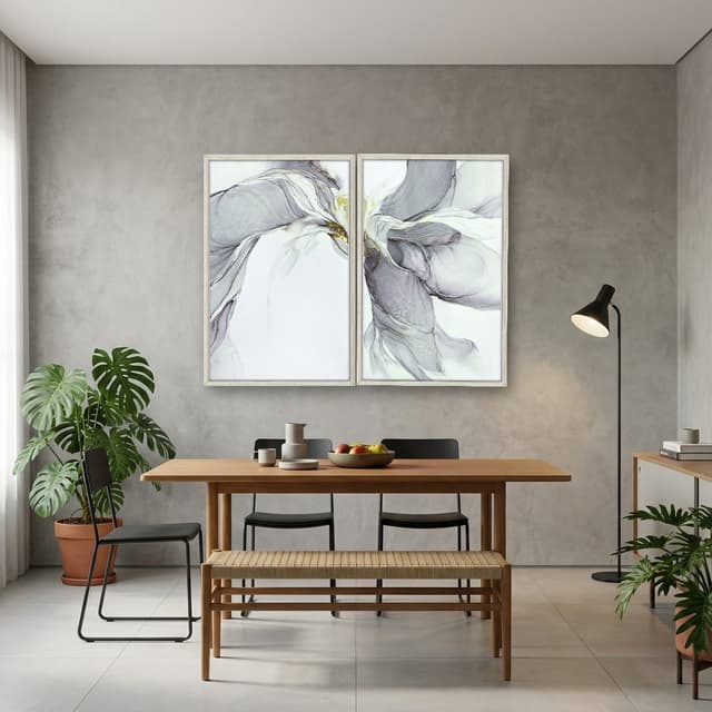 Duo de Quadros Decorativos Mármore