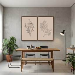 Kit 2 Quadros Decorativos Minimalistas