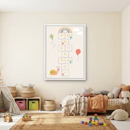 Quadro Decorativo Infantil Amarelinha