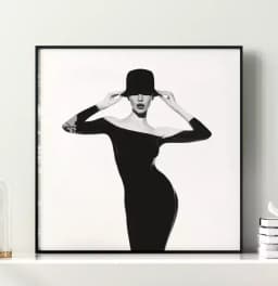 Quadro Decorativo Quadrado Dancing on The Shadows