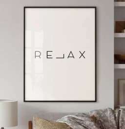 Quadro Decorativo Retangular Relax