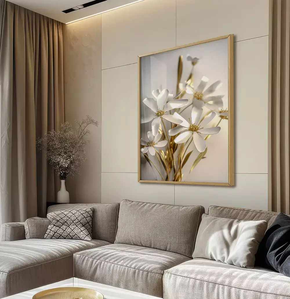 Quadro Decorativo Flores 3D