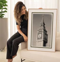Quadro Decorativo Big Ben Inglaterra Fotografia em Tons Sépia
