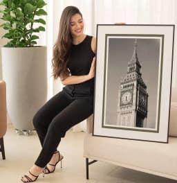 Quadro Decorativo Big Ben Inglaterra Fotografia em Tons Sépia