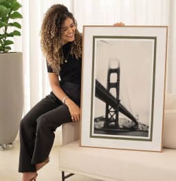 Quadro Decorativo Golden Gate EUA Fotografia em Tons Sépia