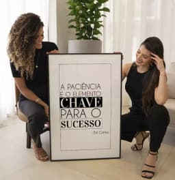 Quadro Decorativo Paciência é O Elemento Chave Para o Sucesso