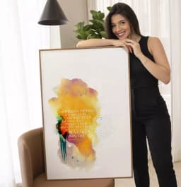 Quadro Decorativo A Persistência é Amiga da Conquista