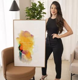 Quadro Decorativo A Persistência é Amiga da Conquista