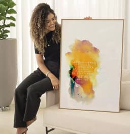 Quadro Decorativo A Persistência é Amiga da Conquista