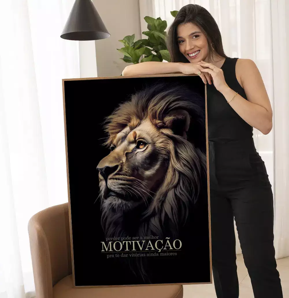 Quadro Decorativo Perder Pode Ser a Melhor Motivação
