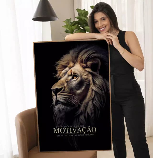 Quadro Decorativo Perder Pode Ser a Melhor Motivação