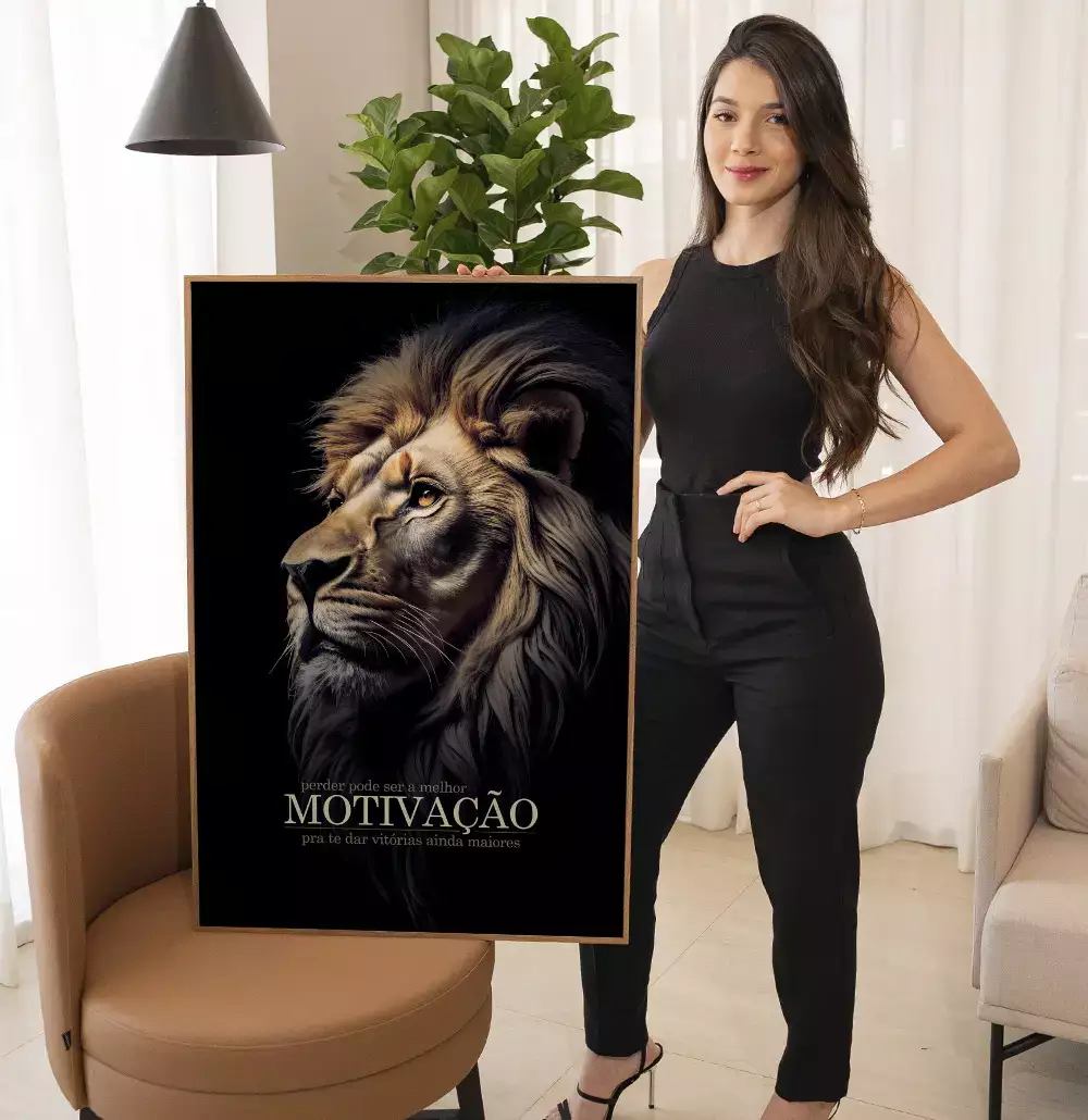 Quadro Decorativo Perder Pode Ser a Melhor Motivação