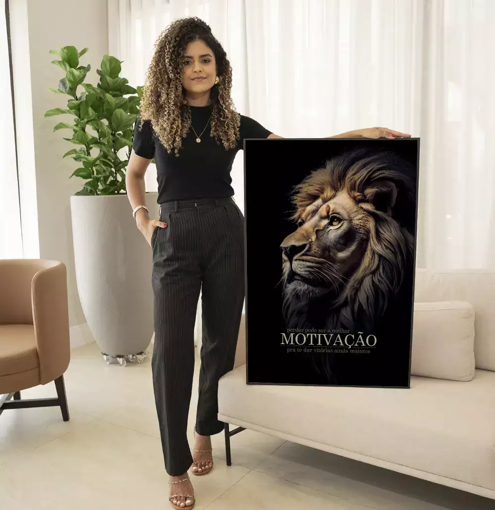 Quadro Decorativo Perder Pode Ser a Melhor Motivação