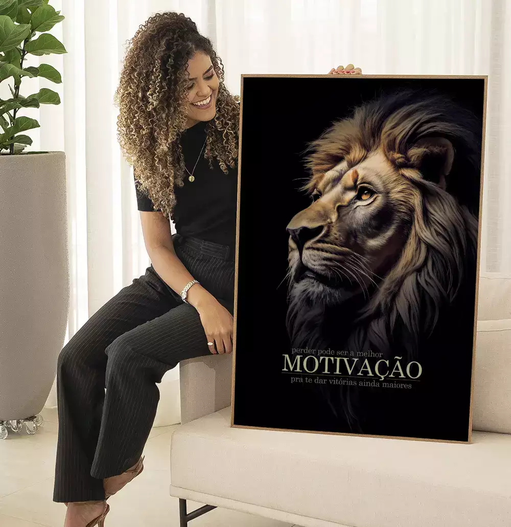 Quadro Decorativo Perder Pode Ser a Melhor Motivação