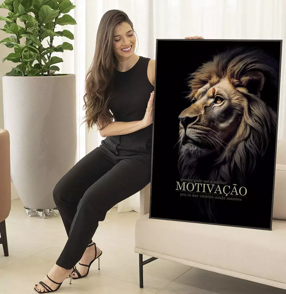 Quadro Decorativo Perder Pode Ser a Melhor Motivação