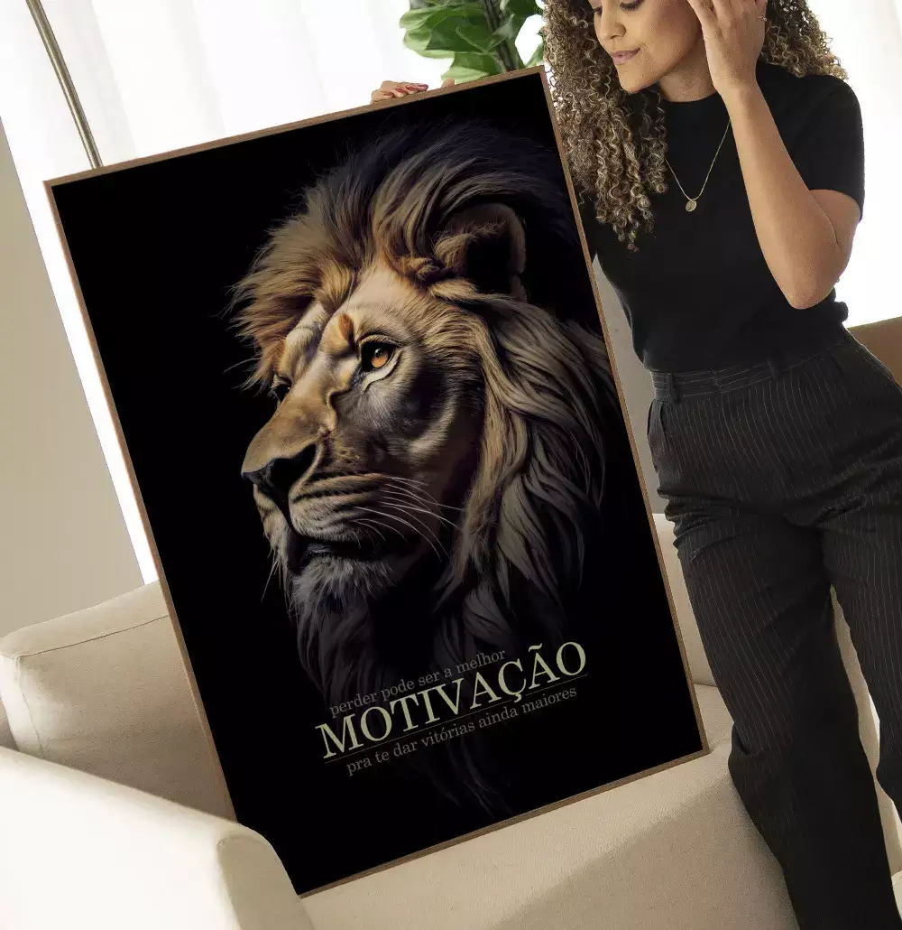 Quadro Decorativo Perder Pode Ser a Melhor Motivação