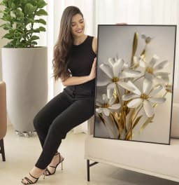 Quadro Decorativo Flores 3D