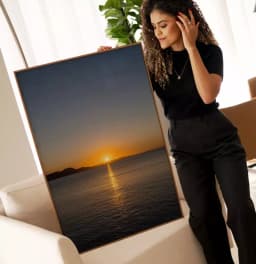 Quadro Decorativo Pôr do Sol no Mar