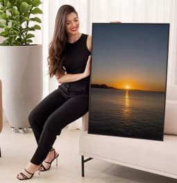 Quadro Decorativo Pôr do Sol no Mar