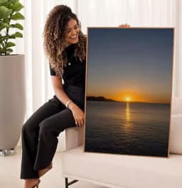 Quadro Decorativo Pôr do Sol no Mar