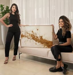 Quadro Decorativo Abstrato Plaster Art Brown Tint