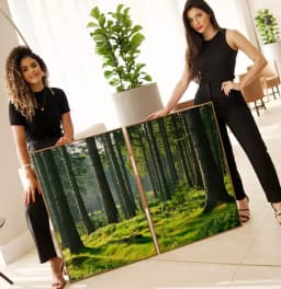 Kit Quadro Decorativo Green Forest