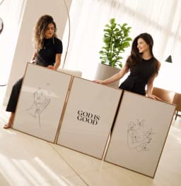 Kit Quadro Decorativo Amanda God Is Good