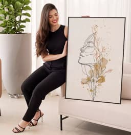 Quadro Decorativo A Mulher que Nasce das Flores