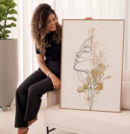Quadro Decorativo A Mulher que Nasce das Flores