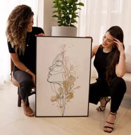 Quadro Decorativo A Mulher que Nasce das Flores