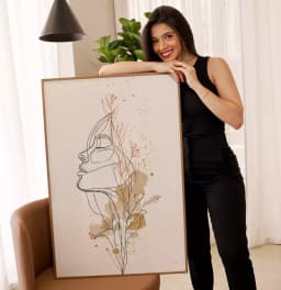 Quadro Decorativo A Mulher que Nasce das Flores