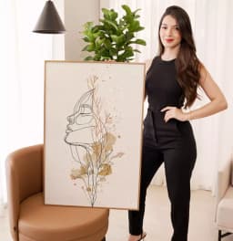 Quadro Decorativo A Mulher que Nasce das Flores