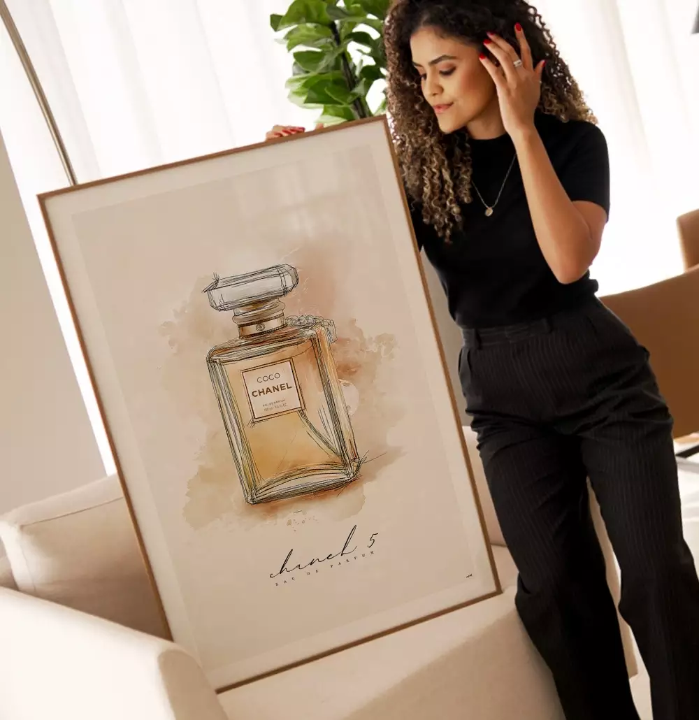 Quadro Decorativo Perfume Coco Chanel N5