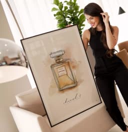 Quadro Decorativo Perfume Coco Chanel N5