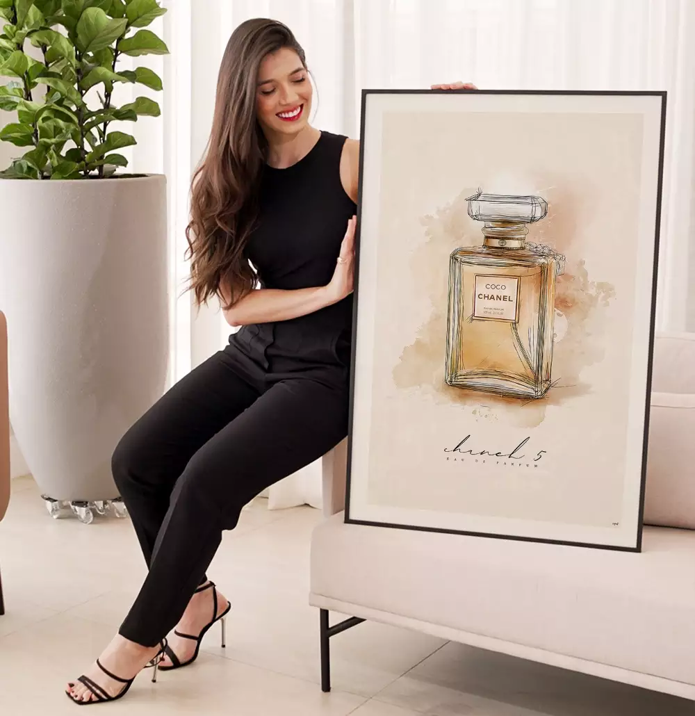 Quadro Decorativo Perfume Coco Chanel N5