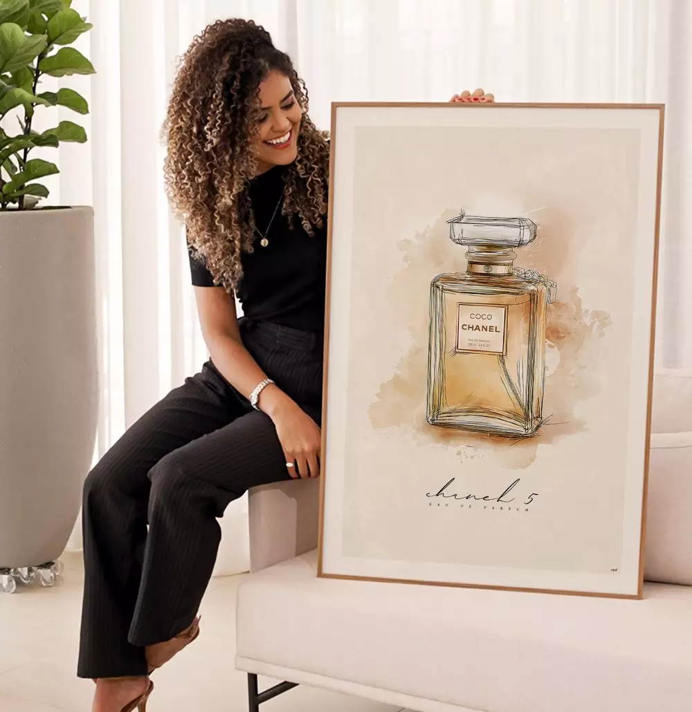Quadro Decorativo Perfume Coco Chanel N5
