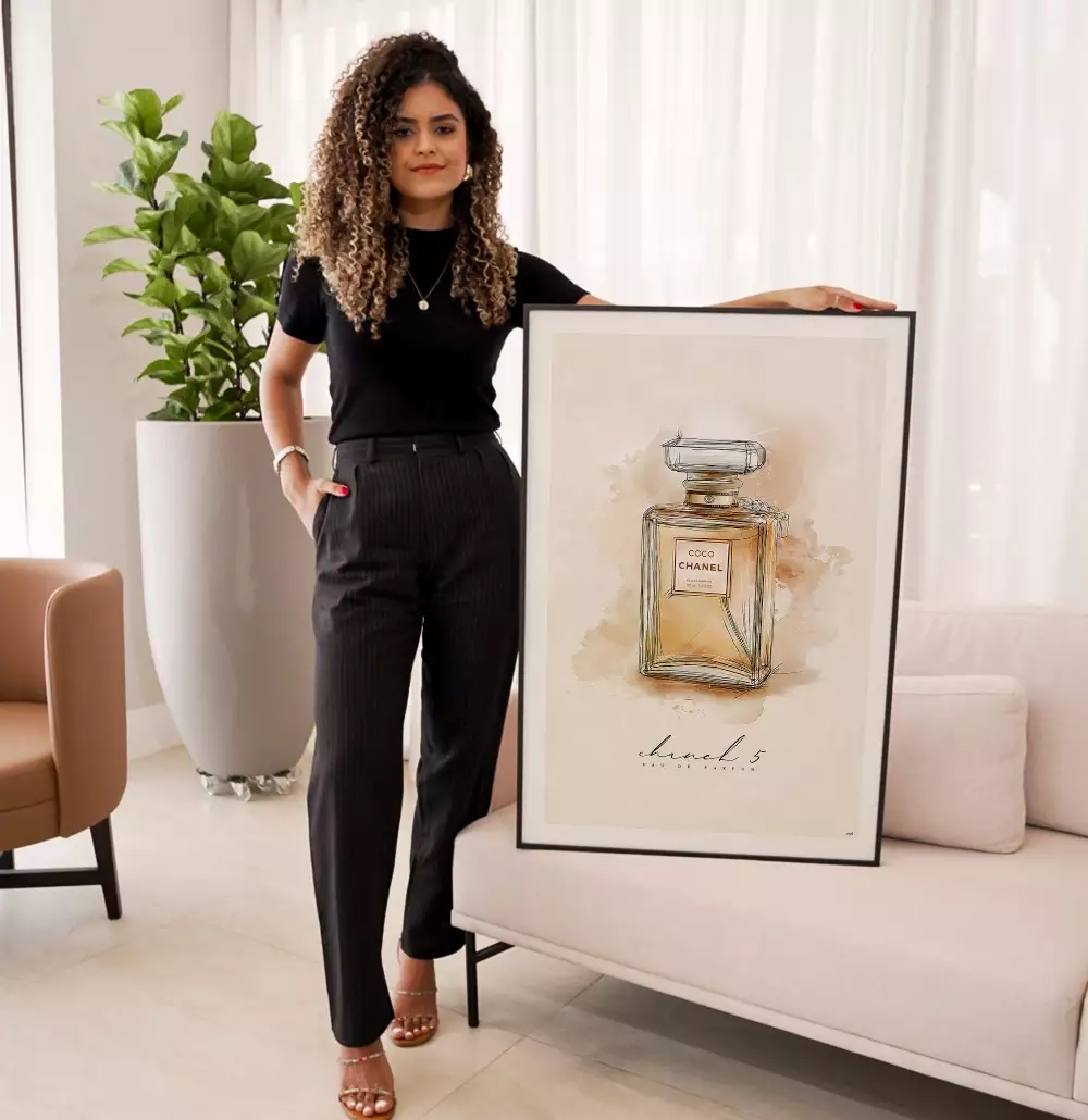 Quadro Decorativo Perfume Coco Chanel N5