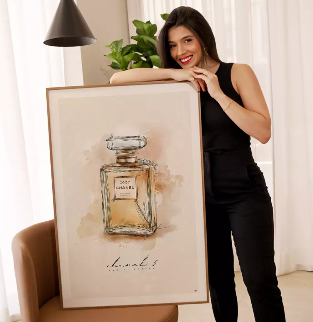 Quadro Decorativo Perfume Coco Chanel N5