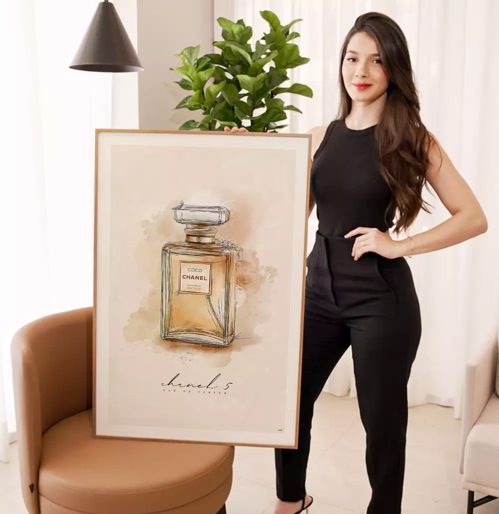 Quadro Decorativo Perfume Coco Chanel N5