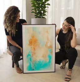 Quadro Decorativo Pintura Aquarela - Areia e Mar