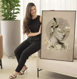 Quadro Decorativo Dryella - Coleção Collage Flowers