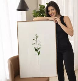Quadro Decorativo Botanical Green Plant Minimalist