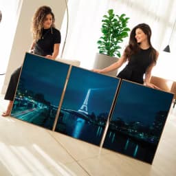 Kit Quadro Decorativo Noite em Paris Fotografia Noturna