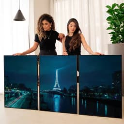 Kit Quadro Decorativo Noite em Paris Fotografia Noturna