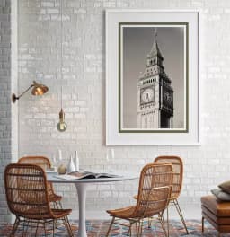 Quadro Decorativo Big Ben Inglaterra Fotografia em Tons Sépia